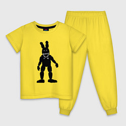Пижама хлопковая детская Тень Бонни, цвет: желтый