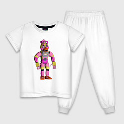 Пижама хлопковая детская Фантайм Чика, цвет: белый