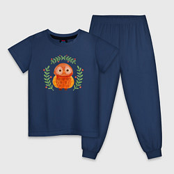 Детская пижама Осенняя совушка