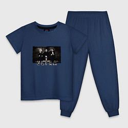 Пижама хлопковая детская Depeche Mode - Ultra, цвет: тёмно-синий