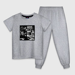 Пижама хлопковая детская Depeche Mode - 101 Pasadena, цвет: меланж