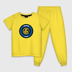 Пижама хлопковая детская Inter sport fc, цвет: желтый