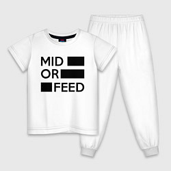 Детская пижама Mid or feed