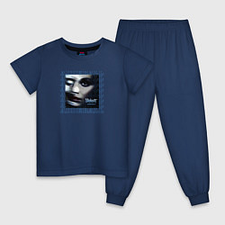 Пижама хлопковая детская Slipknot: Adderall, цвет: тёмно-синий