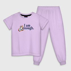 Пижама хлопковая детская I am kenough - барби, цвет: лаванда
