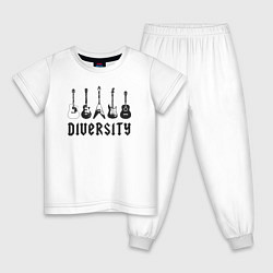 Детская пижама Разнообразие гитар