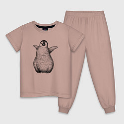 Детская пижама Пингвинёнок анфас