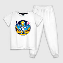 Детская пижама Космонавт Барт Симпсон на другой планете