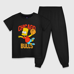 Детская пижама Чикаго Буллз Барт Симпсон