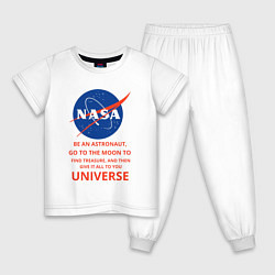 Детская пижама Nasa полёт на луну