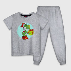 Детская пижама Дракон Санта Клаус с шаром