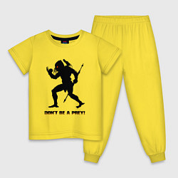 Пижама хлопковая детская Космический охотник, цвет: желтый