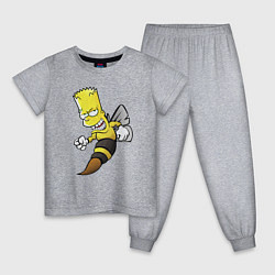 Детская пижама Барт Симпсон шершень - перевоплощение