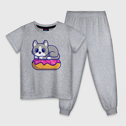 Детская пижама Кот на пончике