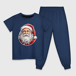 Детская пижама Санта клаус иллюстрация-стикер