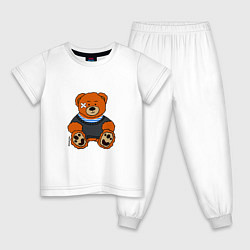 Детская пижама Медведь Вова с пластырем