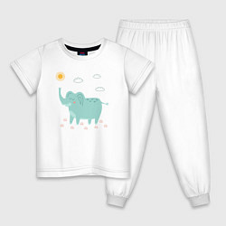 Детская пижама Солнечный слоник
