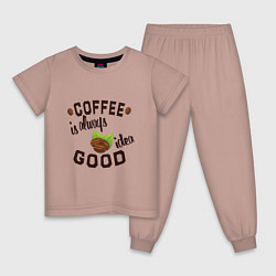 Детская пижама Кофе хорошая идея