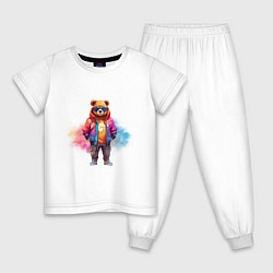 Детская пижама Модный медведь