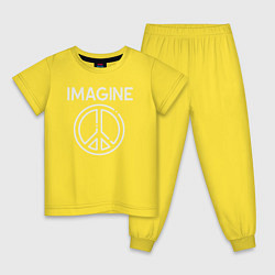 Детская пижама Imagine peace