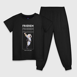 Пижама хлопковая детская Гимнастка Фрирен, цвет: черный