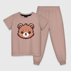 Детская пижама Мордочка медведя