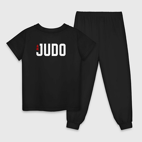 Детская пижама Judo simbol / Черный – фото 2