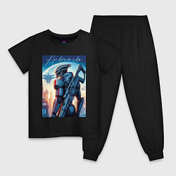 Детская пижама Mass Effect - alien andromeda ai art