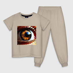 Детская пижама Золотой карий глаз в стиле стимпанк