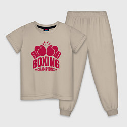 Детская пижама Чемпионы по боксу