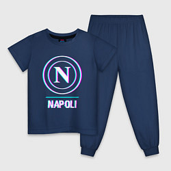 Детская пижама Napoli FC в стиле glitch