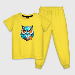 Детская пижама Яркая птица сова