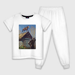 Детская пижама Геральд и плотва на крыше - обложка карты из Гвинт