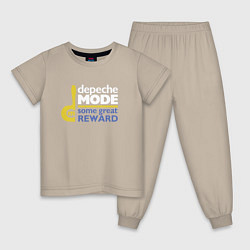 Пижама хлопковая детская Deepche Mode - Some great reward, цвет: миндальный
