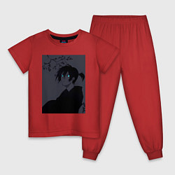 Пижама хлопковая детская Бездомный бог Ято, цвет: красный