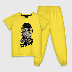 Пижама хлопковая детская Кочевник, цвет: желтый