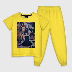 Пижама хлопковая детская Чёрный клевер Секре Сваллотейл, цвет: желтый