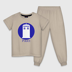 Детская пижама Tardis police