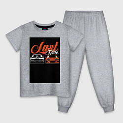 Пижама хлопковая детская Форсаж последний заезд, цвет: меланж