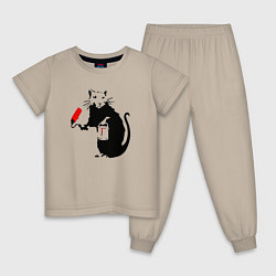 Детская пижама Banksy rat