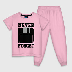 Детская пижама Дискета - никогда не забуду - ретро диск