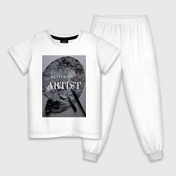 Детская пижама Художник палитра aesthetic