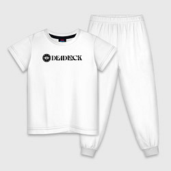 Детская пижама Deadlock white logo