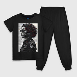 Детская пижама Кибер портрет
