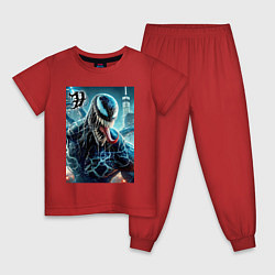 Детская пижама Venom in New York city - ai art fantasy