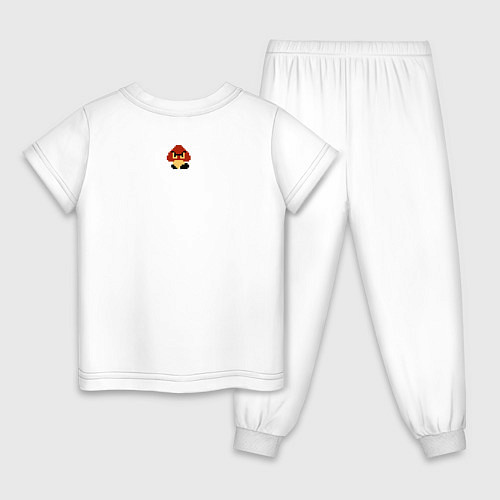 Детская пижама Mario 8 bit / Белый – фото 2