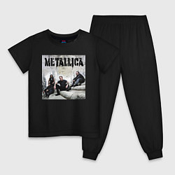 Пижама хлопковая детская Metallica - cool guys, цвет: черный