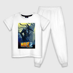 Пижама хлопковая детская MDK - Kurt, цвет: белый