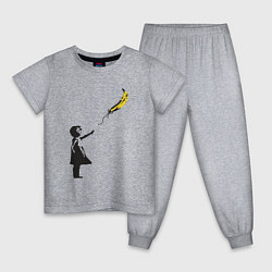 Детская пижама Девочка и банан