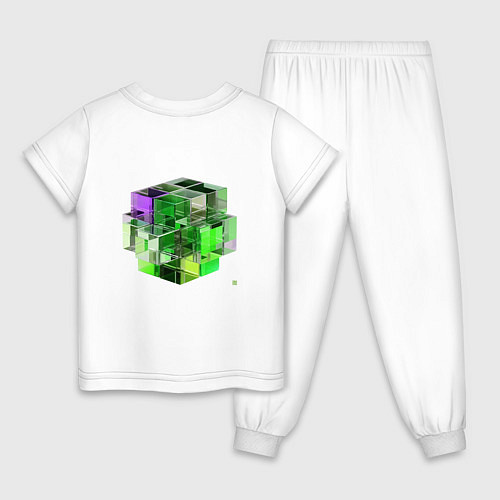 Детская пижама Cube / Белый – фото 2